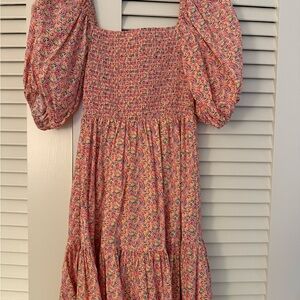 Pinch Puff Sleeve mini Dress
